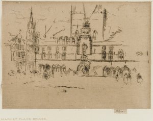 El mercado, Brujas de James Abbott McNeill Whistler