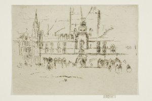 El mercado, Brujas de James Abbott McNeill Whistler