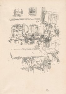 El mercado, Vitré de James Abbott McNeill Whistler