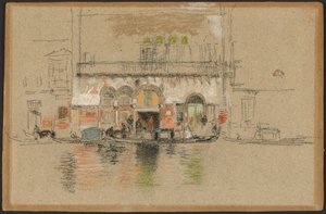 El palacio; blanco y rosa de James Abbott McNeill Whistler
