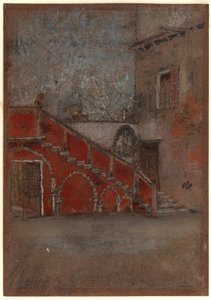 La Escalera: Nota en Rojo de James Abbott McNeill Whistler
