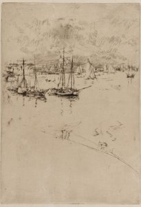 El barco de vapor, Venecia de James Abbott McNeill Whistler