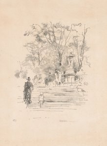 Los escalones, Luxemburgo de James Abbott McNeill Whistler