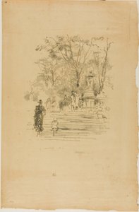 Los escalones, Luxemburgo de James Abbott McNeill Whistler