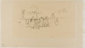 La terraza, Luxemburgo de James Abbott McNeill Whistler