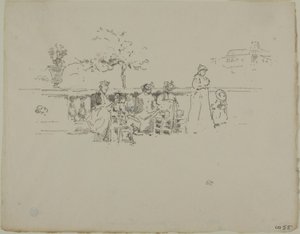La terraza, Luxemburgo de James Abbott McNeill Whistler