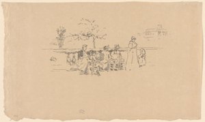 La terraza, Luxemburgo de James Abbott McNeill Whistler