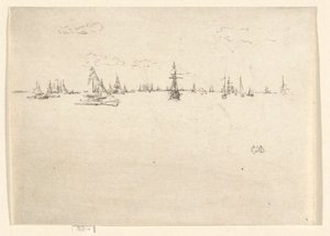 El barco de la torreta, del Jubilee Set de James Abbott McNeill Whistler