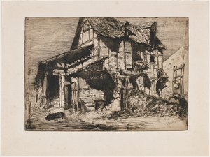 El Inseguro Inquilinato. Uno de los Doce Grabados de la Naturaleza (El Conjunto Francés) de James Abbott McNeill Whistler