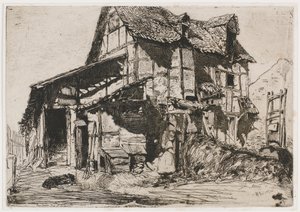 El Inseguro Inquilinato. Uno de los Doce Grabados de la Naturaleza (El Conjunto Francés) de James Abbott McNeill Whistler