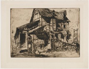 El inquilinato inseguro. Uno de los Doce Grabados de la Naturaleza. (El Conjunto Francés) de James Abbott McNeill Whistler