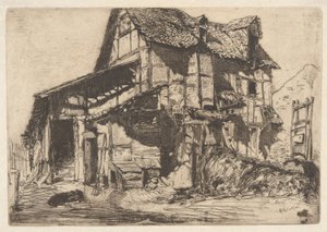 La vivienda insegura, del conjunto francés (Douze Eaux-Fortes d de James Abbott McNeill Whistler