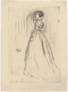 El vestido de terciopelo (Sra. Leyland) de James Abbott McNeill Whistler