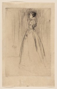 El vestido de terciopelo (Sra. Leyland) de James McNeill Whistler