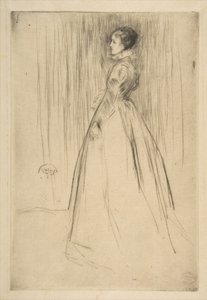 El vestido de terciopelo (Sra. Leyland) de James McNeill Whistler