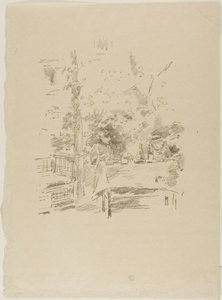 Tête-à-tête en el jardín de James McNeill Whistler