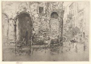 Two Doorways, from the First Venice Set (Venecia, una serie de doce aguafuertes) de James Abbott McNeill Whistler