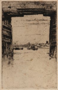 Bajo el Viejo Puente de Battersea de James Abbott McNeill Whistler