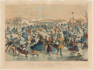 Central Park, Invierno: El estanque de patinaje