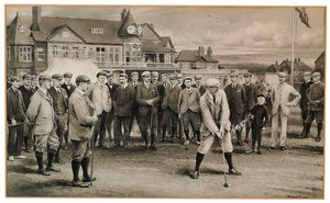 The International Golf Match of 1902 (lápiz y aguada gris sobre papel) (véase también 2413665)