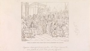Diseños para la Gran Sala de la Sociedad de Artes (4 de 1 hoja) de James Mitan