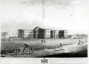 Vista sureste de la Nueva Casa de Gobierno, Calcuta de James Moffat