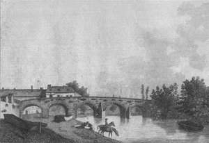 Puente de Maidstone, Kent. Pl. 2, 1787 de James Newton
