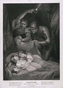 Rey Ricardo III: Acto IV, Escena III El Asesinato de los Príncipes en la Torre, pub. 1790 de James Northcote