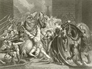 Alcalde de Londres matando a Wat Tyler de James Northcote