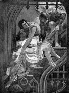 Asesinato de los hijos de Eduardo IV, c.1900( grabado) de James Northcote