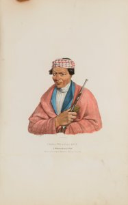 CAN-NO-SA-QUA; Un Jefe Pottowattomie, de The Aboriginal Portfolio