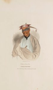 CHA-CO-TO, Un Jefe Pottowattomie, de The Aboriginal Portfolio de James Otto Lewis