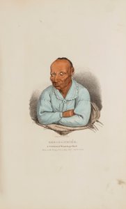 KER-O-MENEE; un célebre jefe winnebago, de The Aboriginal Portfolio de James Otto Lewis