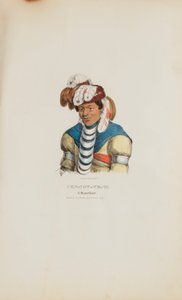 PEN-NOW-WE-TA; Un jefe de Miami, de The Aboriginal Portfolio de James Otto Lewis