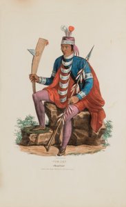 RICHARDVILLE; Un jefe de Miami, de The Aboriginal Portfolio de James Otto Lewis