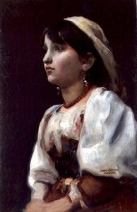 Chica italiana, c.1890 de James Paterson