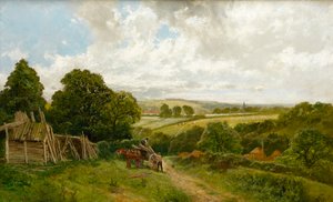 El canal en Old Basing, Hampshire de James Peel