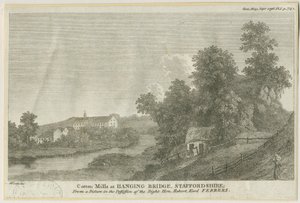 Mayfield - Puente colgante: grabado, nd [c 1796] de James Peller Malcolm