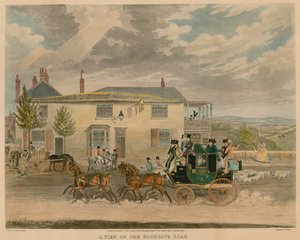 Una vista de la Carretera de Highgate de James Pollard