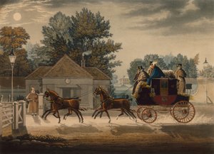 Coche de correo a la luz de la luna de James Pollard
