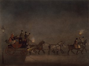 Diligencia en la niebla de James Pollard