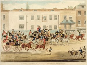 Correos del norte en The Peakcock, Islington, 1838