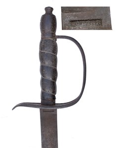Sable de caballería de oficial lealista (Tory), Guerra Revolucionaria Americana de James Potter
