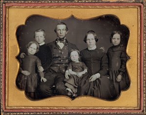 Retrato de familia,c. 1848 (foto) de James Presley Ball