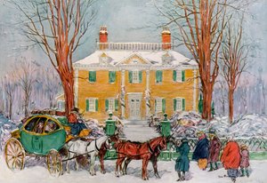 Casa Longfellow, Cambridge, Massachusetts, EE.UU., siglo XVIII, 1921 de James Preston