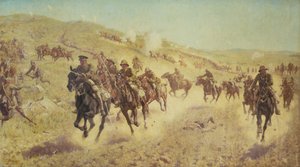 Campaña de Palestina: La acción de la 6ª Brigada Montada en El Muhgar de James Prinsep Beadle