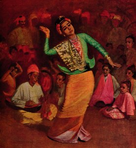 Una bailarina birmana, 1913 de James Raeburn Middleton