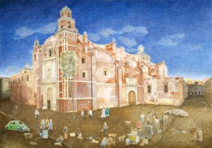 Mujeres Peleando fuera de la Iglesia de Santa Catarina, 2001