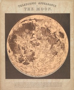 Aspecto telescópico de la luna (retroiluminada) de James Reynolds