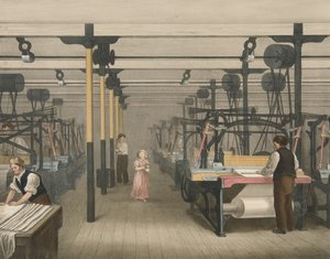 Tejido, Progreso del algodón No. 10, pub. 1840 de James Richard Barfoot